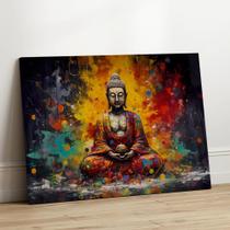 Quadro Decorativo Sala Quarto Buda Yoga Meditação Tecido Canvas Quadro Decorativo Sala Quarto Buda Yoga Meditação Tecido Canvas