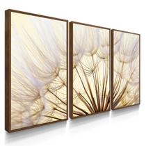 Quadro Decorativo Sala Quarto Dente De Leão Claro Mosaico Abstrato