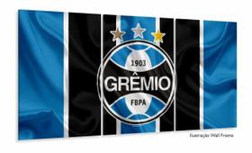Quadro Decorativo Sala Quarto Escritório Grêmio Bandeira 120x60 3 peças
