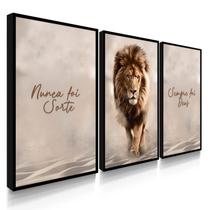 Quadro Decorativo Sala Quarto Nunca Foi Sorte Com Moldura