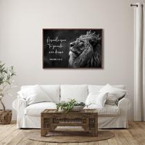 Quadro Decorativo Salmo 121 Aquele Que Te Guarda, Não Dorme com 1 Tela de Parede para Sala Quarto Escritório