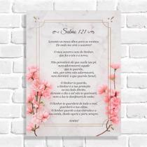 Quadro Decorativo Salmo 121 - Oração Força e Confiança