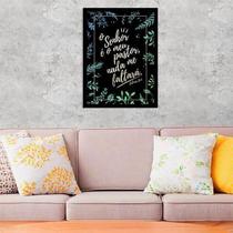 Quadro Decorativo Salmo 23 Senhor É Meu Pastor Moldura Preta