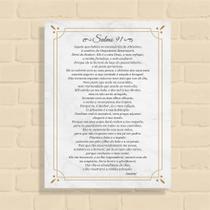 Quadro Decorativo Salmo 91 - mod. clean Quadro Decorativo Salmo 91 - mod. clean