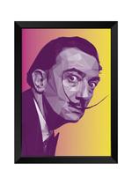 Quadro Decorativo Salvador Dali com acrílico A4