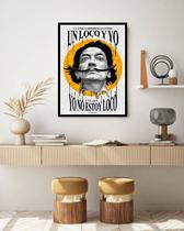 Quadro Decorativo Salvador Un Loco - 70x50cm Quadro Decorativo Salvador Un Loco - 70x50cm