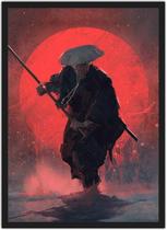 Quadro Decorativo Samurai Decorações Salas Quartos Com Moldura G003 Quadro Decorativo Samurai Decorações Salas Quartos Com Moldura G003