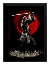 Quadro Decorativo Samurai Guerreiro Arte Poster Moldurado Quadro Decorativo Samurai Guerreiro Arte Poster Moldurado