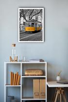 Quadro Decorativo San Francisco Bonde Amarelo - 70X50Cm