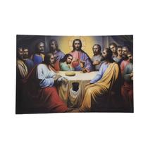 Quadro Decorativo Santa Ceia 40x60cm Tecido Canvas Alta Resolução