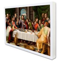 Quadro Decorativo Santa Ceia em Moldura Caixa Quadro Decorativo Santa Ceia em Moldura Caixa