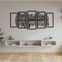 Quadro Decorativo Santa Ceia Vazado MDF 3mm