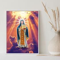 Quadro Decorativo Santa Edwiges 45x34cm Quadro Decorativo Santa Edwiges 45x34cm