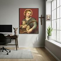 Quadro Decorativo Santa Inês - 70x50cm Quadro Decorativo Santa Inês - 70x50cm