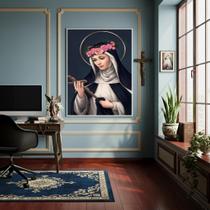 Quadro Decorativo Santa Rosa De Lima - 70X50Cm Quadro Decorativo Santa Rosa De Lima - 70X50Cm