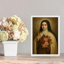 Quadro Decorativo Santa Teresinha 45x34cm - com vidro