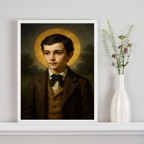Quadro Decorativo São Domingos Sávio 45x34cm Quadro Decorativo São Domingos Sávio 45x34cm