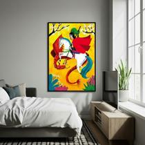 Quadro Decorativo São Jorge Flores - 70x50cm Quadro Decorativo São Jorge Flores - 70x50cm