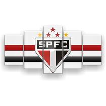 Quadro Decorativo São Paulo Futebol Clube 129x61 5 Peças - Imperio Dos Quadros