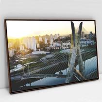 Quadro Decorativo São Paulo Ponte Estaiada em tela Canvas