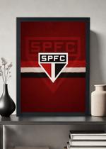 Quadro decorativo Sao Paulo SPFC Orgulho Tricolor -Com vidro Tamanho:21cm x 30cm (A4)