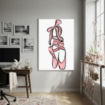 Quadro Decorativo Sapatilhas De Bailarina-70X50Cm Quadro Decorativo Sapatilhas De Bailarina-70X50Cm