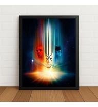 Quadro Decorativo Sci-fi Espacial C/ Vidro E Moldura Preto Quadro Decorativo Sci-fi Espacial C/ Vidro E Moldura Preto