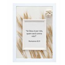 Quadro Decorativo "Se Deus é por nós,quem será contra nós"