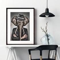 Quadro Decorativo Senhor Elefante - 60X48Cm