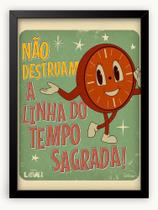 Quadro Decorativo Senhorita Minutos Loki Não Destruam a Linha do Tempo Sagrada 30x42cm