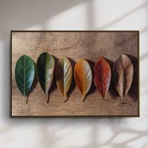 Quadro Decorativo Sequencia De Folhas Quadro Decorativo Sequencia De Folhas