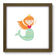 Quadro Decorativo - Sereia - 33cm x 33cm - 130qdim