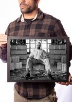 Quadro Decorativo Serie Breaking Bad Poster Com Moldura