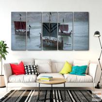 Quadro Decorativo Série Vikings em tecido 140x65