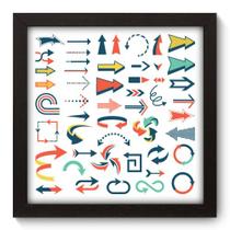 Quadro Decorativo - Setas - 22cm x 22cm - 088qndap