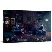 Quadro decorativo Sherlok Holmes com Tela em Tecido Quadro decorativo Sherlok Holmes com Tela em Tecido