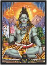 Quadro Decorativo Shiva Religiosidade Hinduísmo Decorações Com Moldura G004 Quadro Decorativo Shiva Religiosidade Hinduísmo Decorações Com Moldura G004
