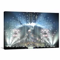 Quadro Decorativo Show do AC DC - Rock - Tela em Tecido Quadro Decorativo Show do AC DC - Rock - Tela em Tecido