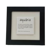 Quadro Decorativo Signo de Aquário