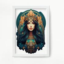 Quadro Decorativo Signo De Gêmeos 45x34cm - com vidro