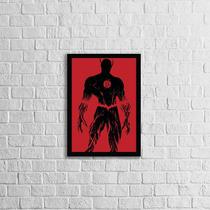 Quadro Decorativo Silhueta Flash 24x18cm
