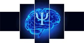 Quadro Decorativo Símbolo Da Psicologia Kyme 5 Peças Quadro Decorativo Símbolo Da Psicologia Kyme 5 Peças