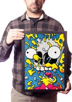 Quadro Decorativo Simpsons Bart Simpson Arte Radiação