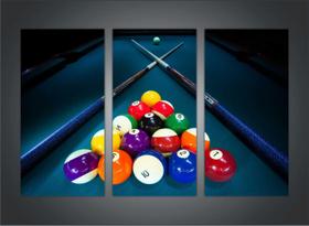 Quadro Decorativo Sinuca Bilhar Esporte Salas De Jogos Decorações Com 3 peças Com Moldura Quadro Decorativo Sinuca Bilhar Esporte Salas De Jogos Decorações Com 3 peças Com Moldura