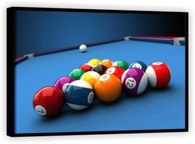 Quadro Decorativo Sinuca Bilhar Esportes Salas De Jogos Tela Canvas Premium