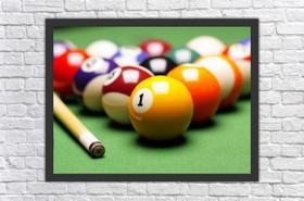 Quadro Decorativo Sinuca Jogos Bilhar Salas Decorações Com Moldura Quadro Decorativo Sinuca Jogos Bilhar Salas Decorações Com Moldura