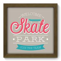 Quadro Decorativo - Skate Park - 22cm x 22cm - 007qdem