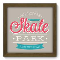 Quadro Decorativo - Skate Park - 22cm x 22cm - 007qdem