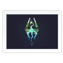 Quadro Decorativo Skyrim 12 Mdf 30X20Cm