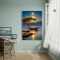 Quadro Decorativo Sob A Luz Dos Luares-70X50Cm